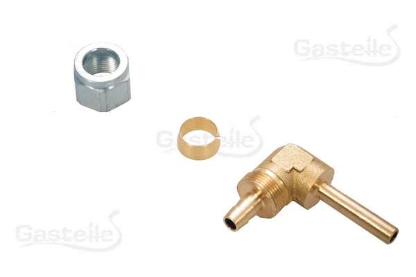 [EG906] Winkelstück 90° für Thermoplast-Leitung 6mm auf 6mm Rohrstutzen